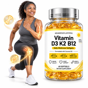 Gélules de Vitamine D3 K2 B12 Complexes à Marque Blanche avec Huile de Coco pour le Soutien du Cœur et du Système Immunitaire – Vente en Gros - Product Image 1