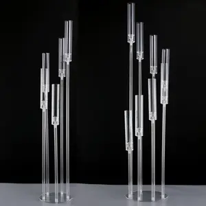 Portacandele personalizzato kerzenhalter candelabro de cristal crystal menorah candelieri centrotavola candelabri in acrilico