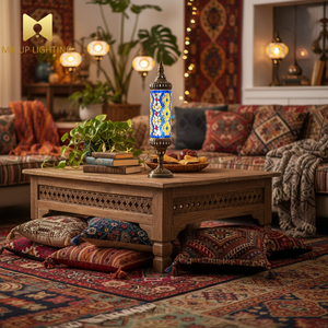 Lampe de table LED de design créatif turc, lampe de table classique marocaine très vendue en gros - Product Image 6