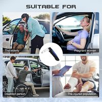 Poignée d'assistance OEM pour voiture avec marteau de sécurité, poignée de soutien automobile pour personnes âgées, handicapées, femmes enceintes, poignée d'assistance portable pour la sortie de voiture