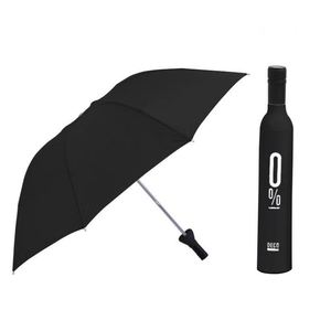 Custom Wine Bottle <b>Umbrella</b> With Logo <b>Windproof</b> Anti-UV Wine Bottle Shape <b>Umbrella</b> - Product Image 3