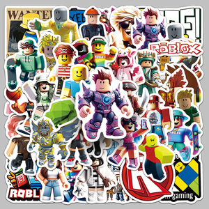 50 Hojas de Adhesivos Divertidos de Dibujos Animados a Prueba de Agua para Consola de Juegos y Teclado, Venta Directa de Fábrica, Accesorios de Juego Personalizados de Moda - Product Image 1