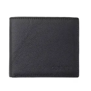 branded hot selling thin slim rfid proof long genuine leather men wallet manufacturer