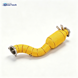 Tuyau de descente de haute qualité pour Mercedes C180 C200 C260 W204 1.8T avec bouclier thermique jaune et options de couleurs multiples - Product Image 4