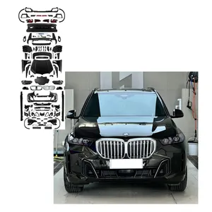 For Bmw X5 E70 Body Kit 2007-2014 Upgrade To G05 LCI 2023-2024 Model Bodykit Front And Rear Car Bumper Side Skirt