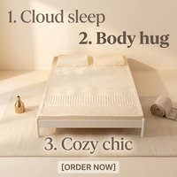Surmatelas en latex convertible Apivita, moderne et écologique, doux, épaisseur 5-15 cm, pour la maison, l'école, l'hôtel, l'hôpital