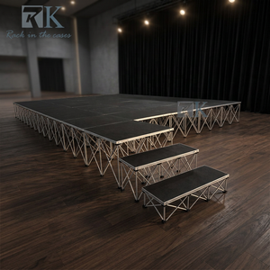 Scène modulaire antidérapante pour chœur scolaire, installation rapide avec clé hexagonale, pour concerts - Product Image 2