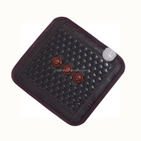 Tapis de siège de voiture en tourmaline certifié CE |   Coussin de massage Shiatsu de style Ceragem avec chaleur infrarouge lointain pour soulager la douleur sciatique