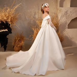 Abito bianco <span class=keywords><strong>per</strong></span> bambini abito da sposa principessa <span class=keywords><strong>bambina</strong></span> abito Pompadour - Product Image 4
