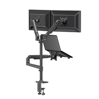 Support pour Ordinateur Portable et Moniteur Triple Écran en Alliage d'Aluminium de Qualité Supérieure, Réglable