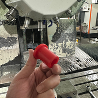 Boulon de guidage en nylon MC rouge usiné CNC sur mesure avec service de découpe pour rouleaux de convoyeur, tailles 5mm-50mm