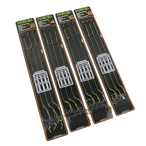Hirisi Karpfenangel-Rigs, fertige Rigs mit Haken, kostenlose Boilie-Stopper, Karpfen-Endgerät-<span class=keywords><strong>Set</strong></span> - Product Image 1