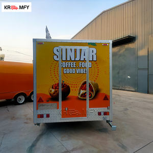 Remorque de restauration extérieure, équipement de cuisine mobile, chariot de concession pour mariages et festivals, camion de restauration rapide à louer, en fibre de verre et aluminium - Product Image 5