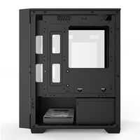 Boîtier PC MicroATX Gaming en Métal Personnalisable, Format Mid-Tower, Noir et Blanc, avec Fenêtre Latérale, En Stock