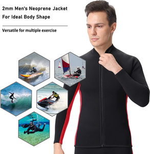Trajes de <span class=keywords><strong>neopreno</strong></span> Top <span class=keywords><strong>chaqueta</strong></span> mujeres hombres 2-3mm camisa de manga larga cremallera frontal chaleco mantener caliente adulto buceo Surf natación <span class=keywords><strong>neopreno</strong></span> deportes acuáticos - Product Image 5