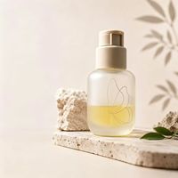 Flacon distributeur en verre cosmétique de 30 ml avec pompe verrouillable pour crème BB, base de teint, adapté aux solutions d'emballage en vrac pour produits de beauté