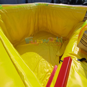 Tobogán acuático inflable de mármol de calidad comercial para fiestas en el patio trasero, castillo inflable con tobogán para niños. - Product Image 6