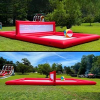 Terrain de volley-ball aquatique gonflable de qualité commerciale pour piscine, jardin, plage, sport de plein air