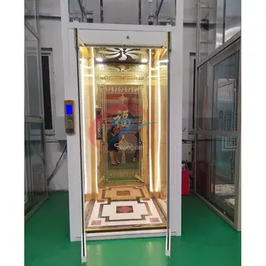 CE ISO approved 2 floor small hydraulic cheap home elevator/3 floor residential villa house lift with automatic two doors