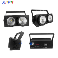 Lumière de studio LED 2*100W CW/WW, lumière blinder LED pour mariage, fête, club, éclairage de scène
