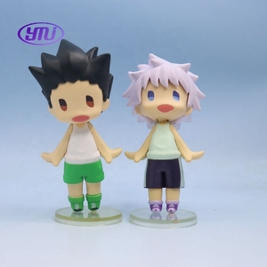 Figuras Chibi de <span class=keywords><strong>HUNTERxHUNTER</strong></span>, Gon Freecss y Killua Zoldyck, Lindas Figuras de Anime de PVC con Ojos Grandes, Versión Q (GSC Hello), Regalo Coleccionable - Product Image 2
