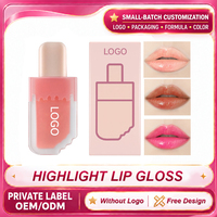 Gloss à lèvres personnalisé haute brillance, gloss liquide, fabrication en petites séries, OEM ODM, logo personnalisé, emballage, formule, couleur, design gratuit, lancement de marque