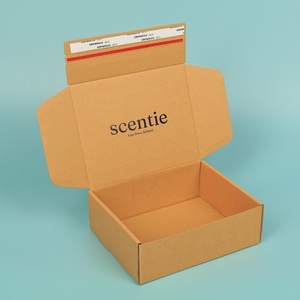 Cajas de Cartón Corrugado Ecológicas para Envíos de Cosméticos, con Logotipo Personalizado, Forro de Esponja, para Regalos y Envíos - Product Image 1