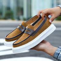 Nouvelles Chaussures de Luxe Modernes à Enfiler pour Hommes, en Cuir Microfibre Blanc Respirant, Mocassins Tendance, Tailles 38-45, Vente en Gros de Haute Qualité
