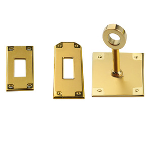 Fermoir carré torsadé en acier inoxydable 47,1x16,2 mm, accessoires de mode pour sacs Kelly Birkin. - Product Image 4