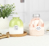 Bouteille en plastique transparente de 250 ml, 350 ml, 400 ml pour boissons, jus de fruits, lait, eau, bouteille en plastique PP de qualité alimentaire, bouteille pour thé glacé