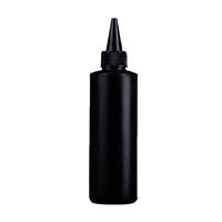 Bouteille en plastique PP cylindrique blanche avec bouchon à vis, usage cosmétique, 10-50 ml, tailles personnalisables, impression sérigraphique