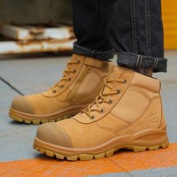 Bottes de sécurité de style L602-Australia hommes travail chaussures de sécurité chaussures industrielles bout en acier plaque d'acier bottes de sécurité blé
