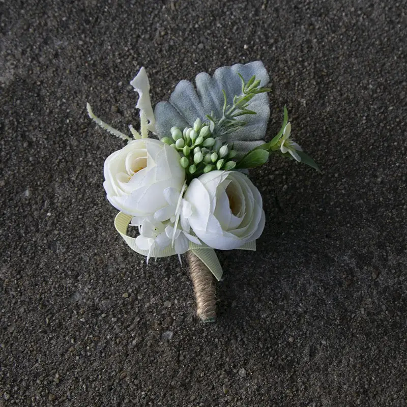 Bunga populer pergelangan tangan korsase selamat pernikahan bunga gadis dekorasi pergelangan tangan bunga