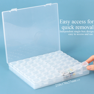 กล่องเก็บของพลาสติกใส SUNSHING สำหรับเก็บเพชรสำหรับงานเพ้นท์เพชร งานทำเล็บ และชิ้นส่วน RC กล่องจัดระเบียบเครื่องประดับ - Product Image 4