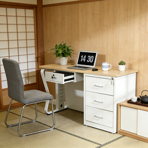 Bureau d'ordinateur d'angle moderne en acier et bois avec cloisons <span class=keywords><strong>de</strong></span> séparation pour <span class=keywords><strong>poste</strong></span> <span class=keywords><strong>de</strong></span> <span class=keywords><strong>travail</strong></span> individuel en bureau - Product Image 4