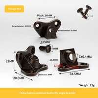 Accessoires de connexion trois-en-un non ouvrables pour meubles : support d'étagère papillon pour montage DIY de armoire, table, chaise, lit