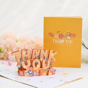 <span class=keywords><strong>Carte</strong></span> pop-up 3D de remerciement prête à être expédiée pour Thanksgiving et la Fête des Mères - Product Image 2