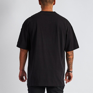Nuevo diseño de calidad de lujo de algodón suelta gota hombro marca en blanco de los hombres <span class=keywords><strong>camiseta</strong></span> de - Product Image 5