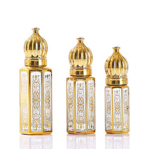 Vente en gros 3ml 6ml 10ml RecyclableSmall Rouleau de musc doré de Dubaï sur verre Mini vaporisateur de parfum Rouleau d'huile essentielle sur bouteille - Product Image 5