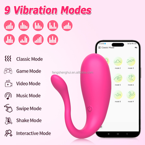 Vrouwen Sexy <span class=keywords><strong>9</strong></span>-Speed Bluetooth Afstandsbediening Liefde Voor Ei Waterdichte Kogel Vibrator Sextoy Vibrerend Voor Ei App Bestuurd - Product Image 5