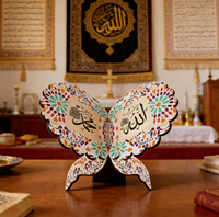 Support de livre en bois pour le Coran, support de lecture pour livre de prière islamique, support d'affichage, décorations du Ramadan