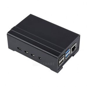 Waveshare Din Rail nhôm trường hợp cho <span class=keywords><strong>Raspberry</strong></span> <span class=keywords><strong>Pi</strong></span> 4, với quạt làm mát và tản nhiệt - Product Image 4