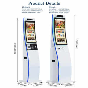 Cafetería 23,6 quiosco de pago de 32 pulgadas pantalla táctil interactiva QR escáner de código de barras Cámara facial quiosco de pedidos para bar - Product Image 5