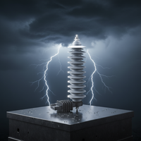 Parafoudre miniature polymère JASCO YH-10W 200kV en cuivre, caoutchouc silicone et oxyde métallique pour protection de mise à la terre 156kV