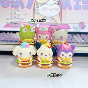 Juguetes de Peluche Sanrio Cute Burger de 10 cm, PU de Rebote Lento, Alivio del Estrés para Niños, Regalo Unisex - Product Image 3