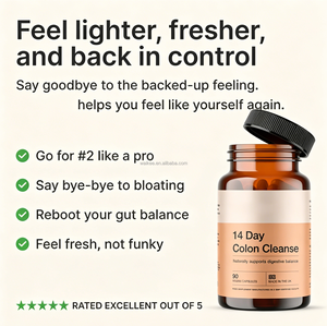Suplemento para el Equilibrio Digestivo Hecho en el <span class=keywords><strong>Reino</strong></span> Unido, Desintoxicación y Limpieza de Colon de 14 Días, 90 Cápsulas Veganas, Sin Gluten, Sin OMG, Certificado GMP - Product Image 2