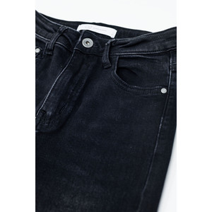 Jean évasé taille haute noir - Product Image 4