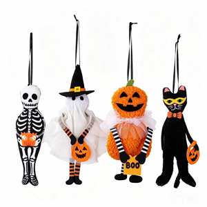 Pendentif en feutre et peluche pour Halloween, fantôme, citrouille, chat noir, squelette, ornement suspendu, cadeau de fête, décoration d'intérieur, cadeau mignon, vente en gros - Product Image 1