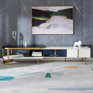 DW1057 Quanu novo design venda quente sala de mobiliário set <span class=keywords><strong>tv</strong></span> <span class=keywords><strong>stand</strong></span> e mesa de café com luz <span class=keywords><strong>LED</strong></span> - Product Image 2