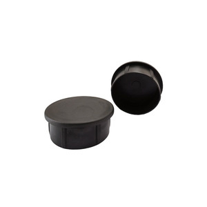 Bouchon de tube circulaire noir 40 60, capuchon d'étanchéité pour tuyau rond, bouchon intérieur en plastique pour accessoires de garde-corps - Product Image 4